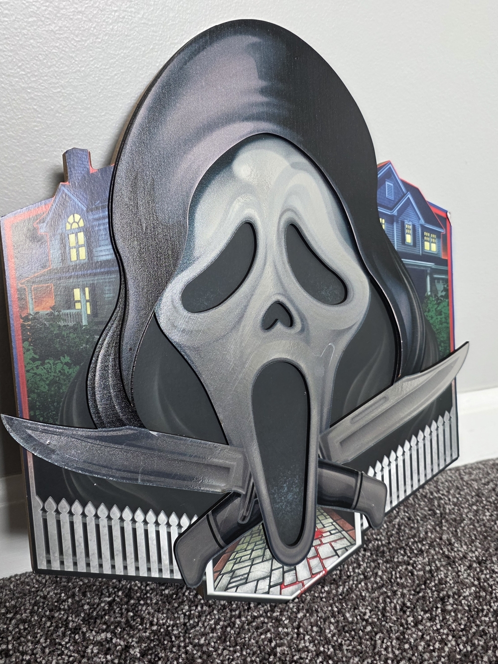 Hot Topic Black and Gray Scream Wall Art Print